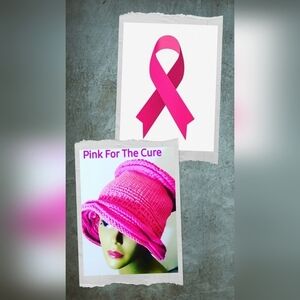 NWT Pink Eco-friendly, Versatile One-Of-A-Kind Crochet Bucket Hat